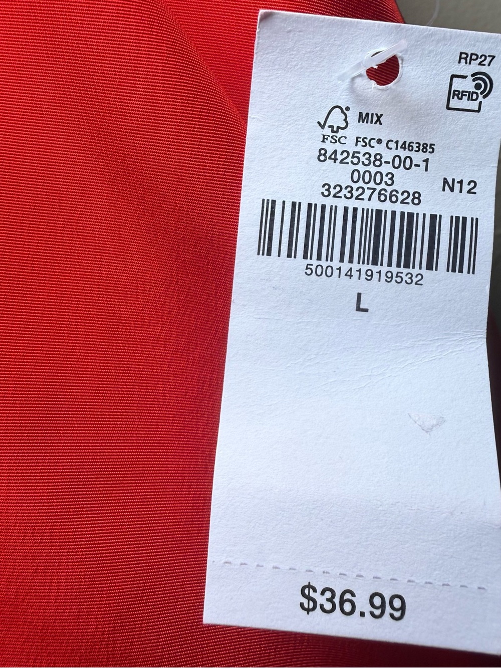 Old Navy Red Taffeta Bubble Mini Skirt L Balloon Hem Y2K Party Gameday Coquette - Picture 3 of 13